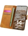 Hurtownia GSM - Etui z klapką Bizon Case Pocket do Xiaomi Redmi Note 14 Pro 4G brązowe - BIZ8731 - {ean13} - Hurt