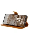 Hurtownia GSM - Etui z klapką Bizon Case Pocket do Xiaomi Redmi Note 14 Pro 4G brązowe - BIZ8731 - {ean13} - Hurt