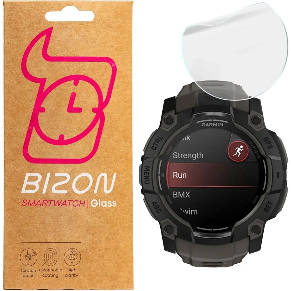 Hurtownia GSM - Folia hydrożelowa na ekran Bizon Glass Watch Hydrogel do Garmin Instinct 3 50mm [2 PACK] - BIZ8733 - {ean13} - Hurt