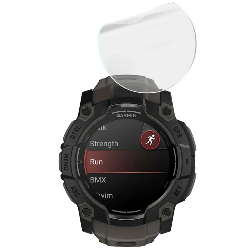 Folia hydrożelowa na ekran Bizon Glass Watch Hydrogel do Garmin Instinct 3 50mm [2 PACK]