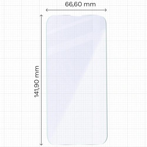 Elastyczne szkło hybrydowe Bizon Glass Mule do Apple iPhone 16e / 14 / 13 / 13 Pro