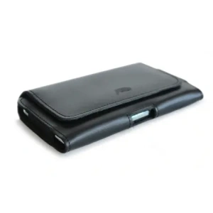 Hurtownia GSM - LURESKO FREYA XL kožené pouzdro na opasek, pouzdro na telefon 165x82x10mm (černé hladké s černou nití) - LUR1 - {ean13} - Hurt