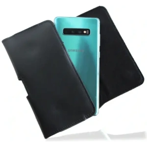 Hurtownia GSM - LURESKO FREYA XL kožené pouzdro na opasek, pouzdro na telefon 165x82x10mm (černé hladké s černou nití) - LUR1 - {ean13} - Hurt