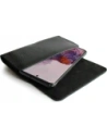Hurtownia GSM - Husa din piele LURESKO FREYA XL pentru curea, carcasa pentru telefon 165x82x10mm (neagră cu dungi și fir negru) - LUR2 - {ean13} - Hurt