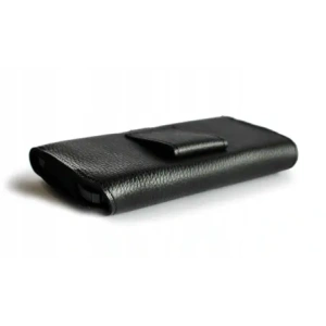 Wholesale LURESKO FREYA XL leather holster for belt, phone case 165x82x10mm (black ribbed with black thread) - LUR2 - {ean13} - Hurt