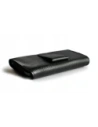 Hurtownia GSM - LURESKO FREYA XL kožené pouzdro na opasek, pouzdro na telefon 165x82x10mm (černé žebrované s černou nití) - LUR2 - {ean13} - Hurt
