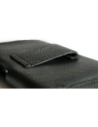 Wholesale LURESKO FREYA XL leather holster for belt, phone case 165x82x10mm (black ribbed with black thread) - LUR2 - {ean13} - Hurt