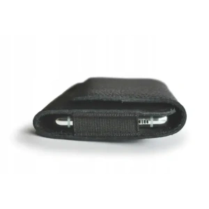Hurtownia GSM - Husa din piele LURESKO FREYA XL pentru curea, carcasa pentru telefon 165x82x10mm (neagră cu dungi și fir negru) - LUR2 - {ean13} - Hurt