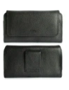 Hurtownia GSM - Husa din piele LURESKO FREYA XL pentru curea, carcasa pentru telefon 165x82x10mm (neagră cu dungi și fir negru) - LUR2 - {ean13} - Hurt