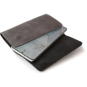 Hurtownia GSM - LURESKO FREYA XL kožené pouzdro na opasek, pouzdro na telefon 165x82x10mm (šedá vintage) - LUR4 - {ean13} - Hurt