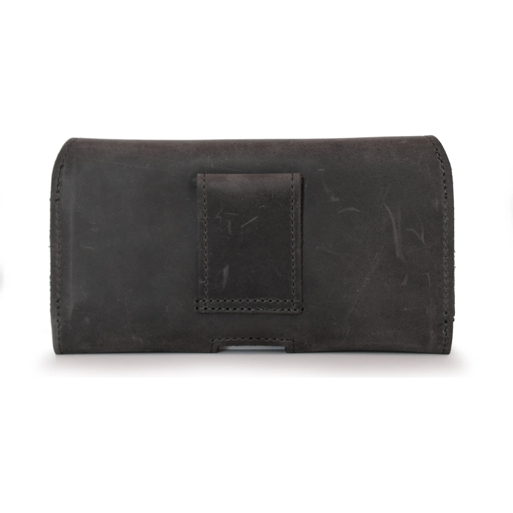 Wholesale LURESKO FREYA XL leather holster for belt, phone case 165x82x10mm (gray vintage) - LUR4 - {ean13} - Hurt