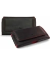 Wholesale LURESKO FREYA XL leather holster for belt, phone case 165x82x10mm (black smooth with red thread and red interior) - LUR5 - {ean13} - Hurt
