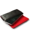 Wholesale LURESKO FREYA XL leather holster for belt, phone case 165x82x10mm (black smooth with red thread and red interior) - LUR5 - {ean13} - Hurt