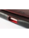 Wholesale LURESKO FREYA XL leather holster for belt, phone case 165x82x10mm (black smooth with red thread and red interior) - LUR5 - {ean13} - Hurt