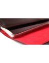 Wholesale LURESKO FREYA XL leather holster for belt, phone case 165x82x10mm (black smooth with red thread and red interior) - LUR5 - {ean13} - Hurt