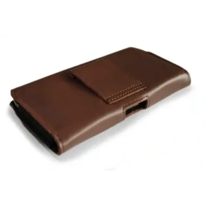 Wholesale LURESKO FREYA XL leather holster for belt, phone case 165x82x10mm (smooth brown) - LUR6 - {ean13} - Hurt