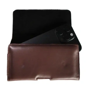 Hurtownia GSM - Husa din piele LURESKO FREYA XL pentru curea, husă pentru telefon 165x82x10mm (maro neted) - LUR6 - {ean13} - Hurt
