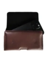Wholesale LURESKO FREYA XL leather holster for belt, phone case 165x82x10mm (smooth brown) - LUR6 - {ean13} - Hurt