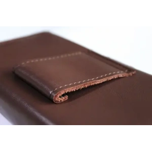 Wholesale LURESKO FREYA XL leather holster for belt, phone case 165x82x10mm (smooth brown) - LUR6 - {ean13} - Hurt