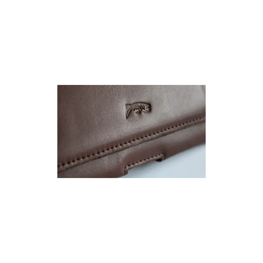 Wholesale LURESKO FREYA XL leather holster for belt, phone case 165x82x10mm (smooth brown) - LUR6 - {ean13} - Hurt