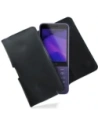 Hurtownia GSM - LURESKO FREYA S kožené pouzdro na opasek pro telefon 131x62x12mm - ČERNÉ Hladké - LUR7 - {ean13} - Hurt