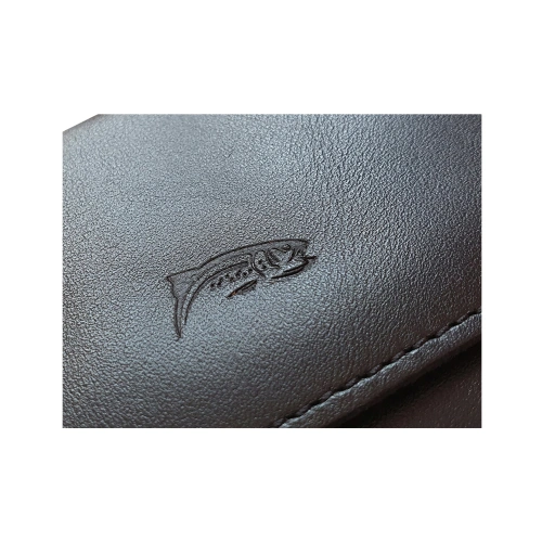 Skórzana kabura LURESKO FREYA S do paska etui na telefon 131x62x12mm - CZARNY GŁADKI