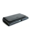 Wholesale LURESKO FREYA M leather holster for belt phone case 150x 72x10 - BLACK SMOOTH - LUR9 - {ean13} - Hurt