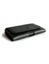 Hurtownia GSM - Husa din piele LURESKO FREYA XXL pentru brâu, husă pentru telefon 170x82x10mm (neagră cu fâșii, fire negre) - LUR11 - {ean13} - Hurt