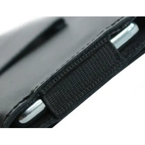 Wholesale LURESKO FREYA XXL leather holster for belt phone case 170x82x10mm (black smooth with black thread) - LUR10 - {ean13} - Hurt