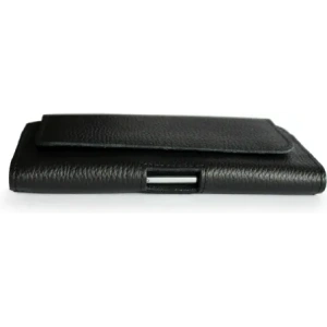 Wholesale LURESKO FREYA XXL leather holster for belt, phone case 170x82x10mm (black ribbed, black thread) - LUR11 - {ean13} - Hurt
