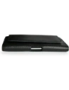Hurtownia GSM - Husa din piele LURESKO FREYA XXL pentru brâu, husă pentru telefon 170x82x10mm (neagră cu fâșii, fire negre) - LUR11 - {ean13} - Hurt