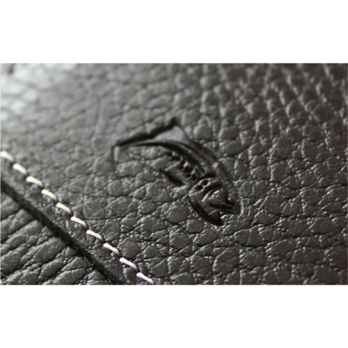 Skórzana kabura LURESKO FREYA XXL do paska etui na telefon 170x82x10mm (czarny karbowany czarna nić)