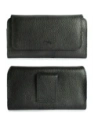 Wholesale LURESKO FREYA XXL leather holster for belt, phone case 170x82x10mm (black ribbed, black thread) - LUR11 - {ean13} - Hurt