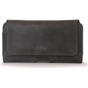 Wholesale LURESKO FREYA XXL leather holster for belt phone case 170x85x10mm (gray vintage gray thread) - LUR13 - {ean13} - Hurt