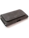 Wholesale LURESKO FREYA XXL leather holster for belt phone case 170x85x10mm (gray vintage gray thread) - LUR13 - {ean13} - Hurt