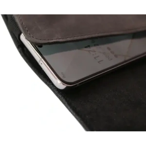 Hurtownia GSM - LURESKO FREYA XXL kožené pouzdro na opasek na telefon 170x85x10mm (šedá vintage s šedou nití) - LUR13 - {ean13} - Hurt