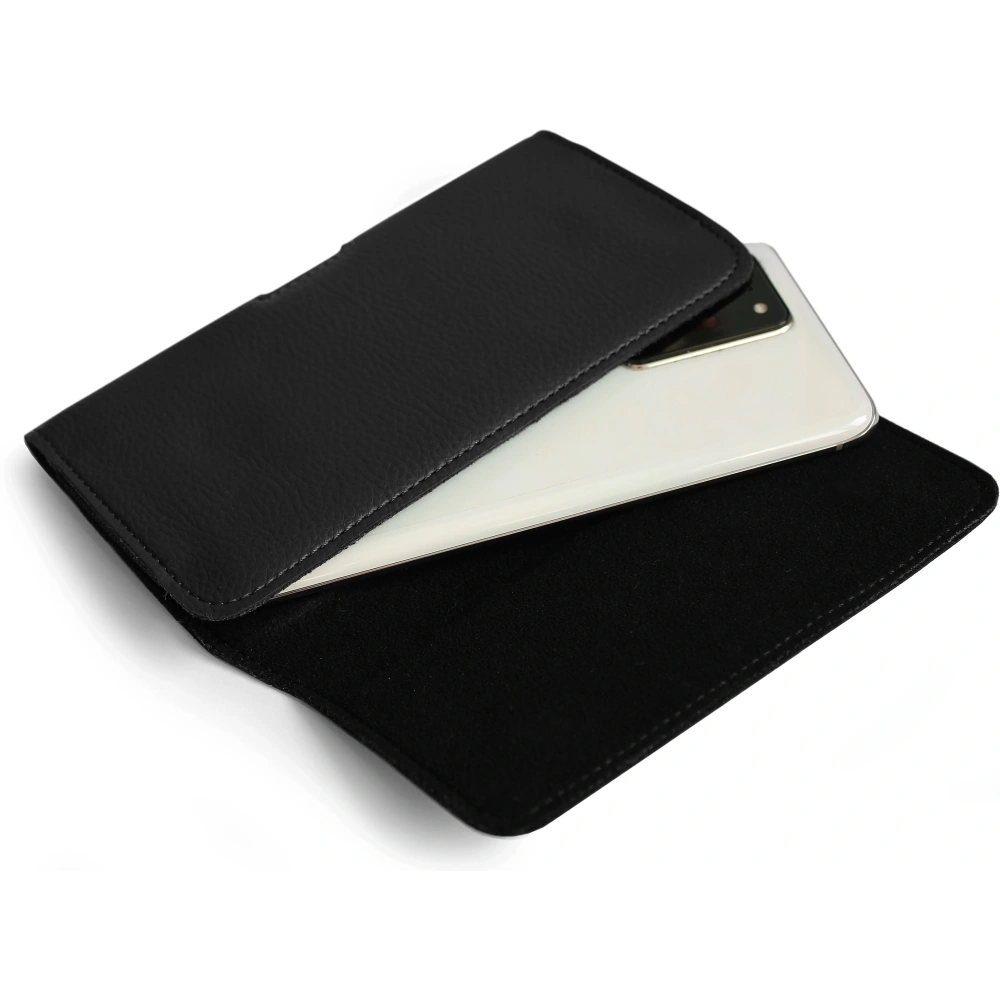 Wholesale LURESKO HEL XL holster for Eco belt, phone case 165x82x12 (black ribbed with black thread) - LUR18 - {ean13} - Hurt