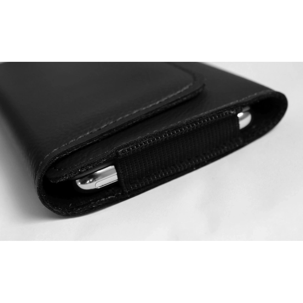 Wholesale LURESKO HEL XL holster for Eco belt, phone case 165x82x12 (black ribbed with black thread) - LUR18 - {ean13} - Hurt
