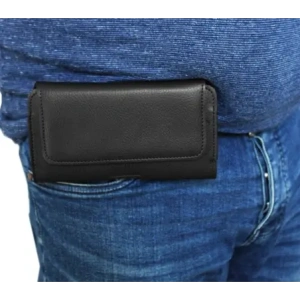 Wholesale LURESKO HEL XL holster for Eco belt, phone case 165x82x12 (black ribbed with black thread) - LUR18 - {ean13} - Hurt