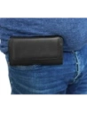 Wholesale LURESKO HEL XL holster for Eco belt, phone case 165x82x12 (black ribbed with black thread) - LUR18 - {ean13} - Hurt