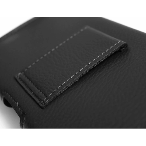 Kabura LURESKO HEL XXL do paska Eco etui na telefon 170x85x12 (czarny karbowany czarny nić)