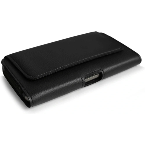 Kabura LURESKO HEL 3XL do paska Eco etui na telefon 175x83x15 (czarny karbowany czarny nić)
