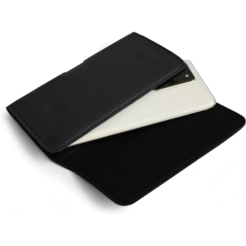 Kabura LURESKO HEL 3XL do paska Eco etui na telefon 175x83x15 (czarny karbowany czarny nić)