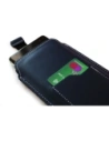 Hurtownia GSM - Husa universală din piele LURESKO ASTER XXXL cu un bucle pentru curea, pentru telefoane de 6.5' - 6.9' (albastru marin cu fir alb) - LUR24 - {ean13} - Hurt