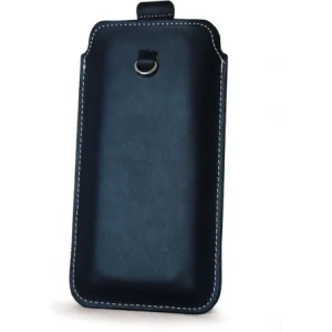 Wholesale LURESKO ASTER XXXL universal leather case with a loop for a strap, for phones 6.5' - 6.9' (navy blue with white thread) - LUR24 - {ean13} - Hurt