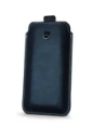 Hurtownia GSM - Husa universală din piele LURESKO ASTER XXXL cu un bucle pentru curea, pentru telefoane de 6.5' - 6.9' (albastru marin cu fir alb) - LUR24 - {ean13} - Hurt