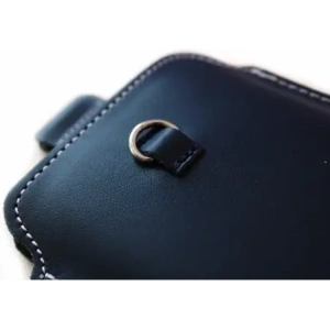 Wholesale LURESKO ASTER XXXL universal leather case with a loop for a strap, for phones 6.5' - 6.9' (navy blue with white thread) - LUR24 - {ean13} - Hurt