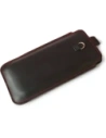 Wholesale LURESKO ASTER XXXL universal leather case with a loop for a strap, designed for phones 6.5' - 6.9' (smooth black with red stitching) - LUR26 - {ean13} - Hurt