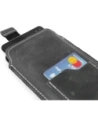 Wholesale LURESKO ASTER XXXL universal leather case with a loop for a strap, slip-in for phone 6.5' - 6.9' (gray vintage with white thread) - LUR27 - {ean13} - Hurt