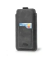 Wholesale LURESKO ASTER XXXL universal leather case with a loop for a strap, slip-in for phone 6.5' - 6.9' (gray vintage with white thread) - LUR27 - {ean13} - Hurt